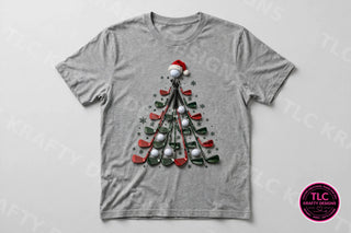 GOLF3 golf club Christmas tree — sport grey tee mockup