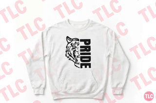 Tigers Pride Sweatshirt, Tiger Head Crewneck, School Spirit Shirt, Tigers Fan Gift