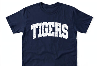 Distressed TIGERS Sweatshirt, Tigers Crewneck, School Spirit Gift