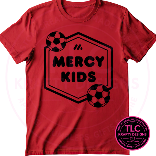 Mercy Kids Soccer Apparel - Custom Team Logo Spirit Wear