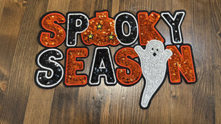 Spooky Season Patch Sweatshirt - patch close-up