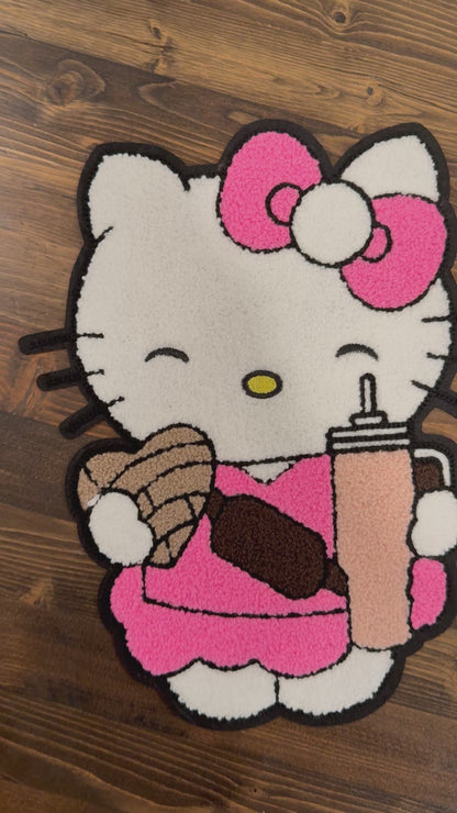 Coffee Cat Chenille Shirt or Sweatshirt – Cute Coffee Lover Apparel | Character-Inspired Top