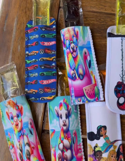Personalized Popsicle Holders – Custom Freezer Pop Sleeves for Kids & Parties