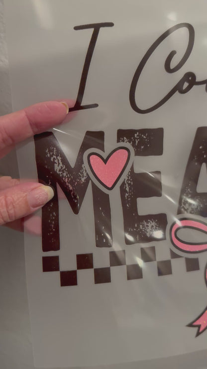 I Could Be Meaner Glitter Silk Screen T-Shirt - Ready To Ship