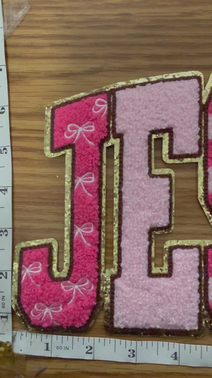 XL Jesus Chenille Patch – Faith Iron-On / Sew-On Applique CK