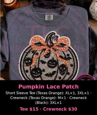 Pumpkin Lace Patch