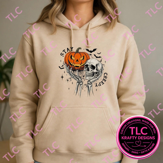 Stay Creepy Shirt, Skeleton Halloween Tee, Creepy Halloween Shirt, Funny Skeleton Shirt, Spooky Season Gift - Comfort Colors mockup