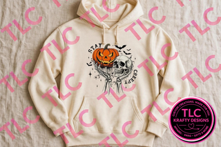 Stay Creepy Shirt, Skeleton Halloween Tee, Creepy Halloween Shirt, Funny Skeleton Shirt, Spooky Season Gift - Gildan mockup