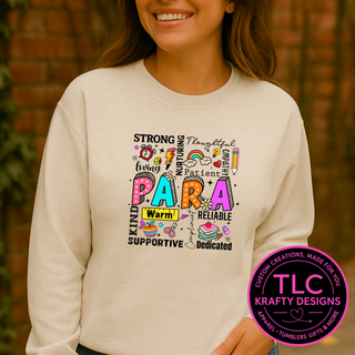 Colorful PARA Educator T-Shirt – Support Staff Appreciation Shirt