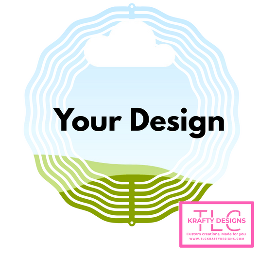 Customizable Wind Spinner – Add Your Personalized Design