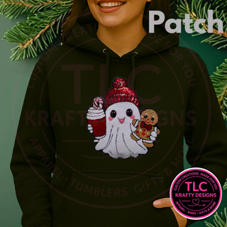 Christmas Ghost chenille patch