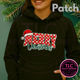 Merry Christmas chenille patch